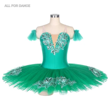 BLL055 Yeni varış Yeşil Ön profesyonel Bale Tutu Kız ve Kadın Sahne Performansı bale tutu Balerin dans kostümü