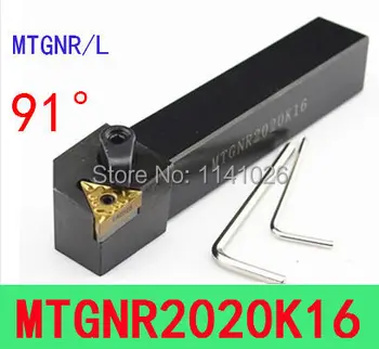 MTGNR2020K16 20 * 20 * 125mm Metal Torna Kesme Aletleri, CNC Takım Silindirik dönüm aracı, Dış Torna Takım, Tip MTGNR / L