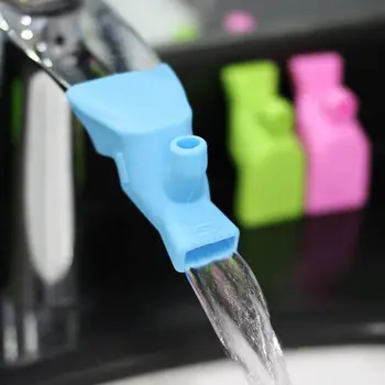 Banyo Lavabo Memesi Musluk Genişletici Elastik Kauçuk Mutfak Su Dokunun Aksesuarları Çocuklar İçin Sevimli El Yıkama