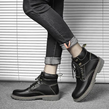 Zapatillas Invierno Hombre Sneakers Yüksek Top Çizmeler erkek Kış Ayakkabı Erkekler Yaz Yüksek Top Erkek Kahverengi Rahat