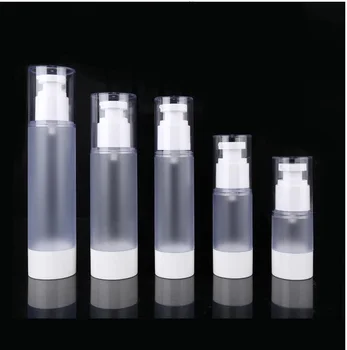 50ml buzlu havasız vakum pompası losyon şişesi losyon emülsiyon göz serumu özü hyaluronik cilt bakımı kozmetik ambalaj