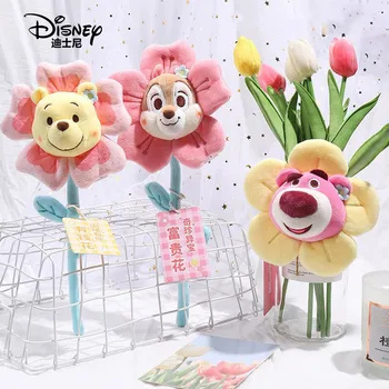 Kawaii Disney Çilek Winnie The Pooh Kiki Donald Ördek Bebek Buketi Hediye Kutusu peluş oyuncak Bebek Buketi Doğum Günü sevgililer Günü