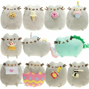 15CM Çörek Kedi Bebek Kawaii Karikatür Kedi peluş oyuncak Bisküvi Dondurma Gökkuşağı Kek Kedi Peluş Yumuşak Doldurulmuş Hayvan Oyuncak Çocuk Hediye
